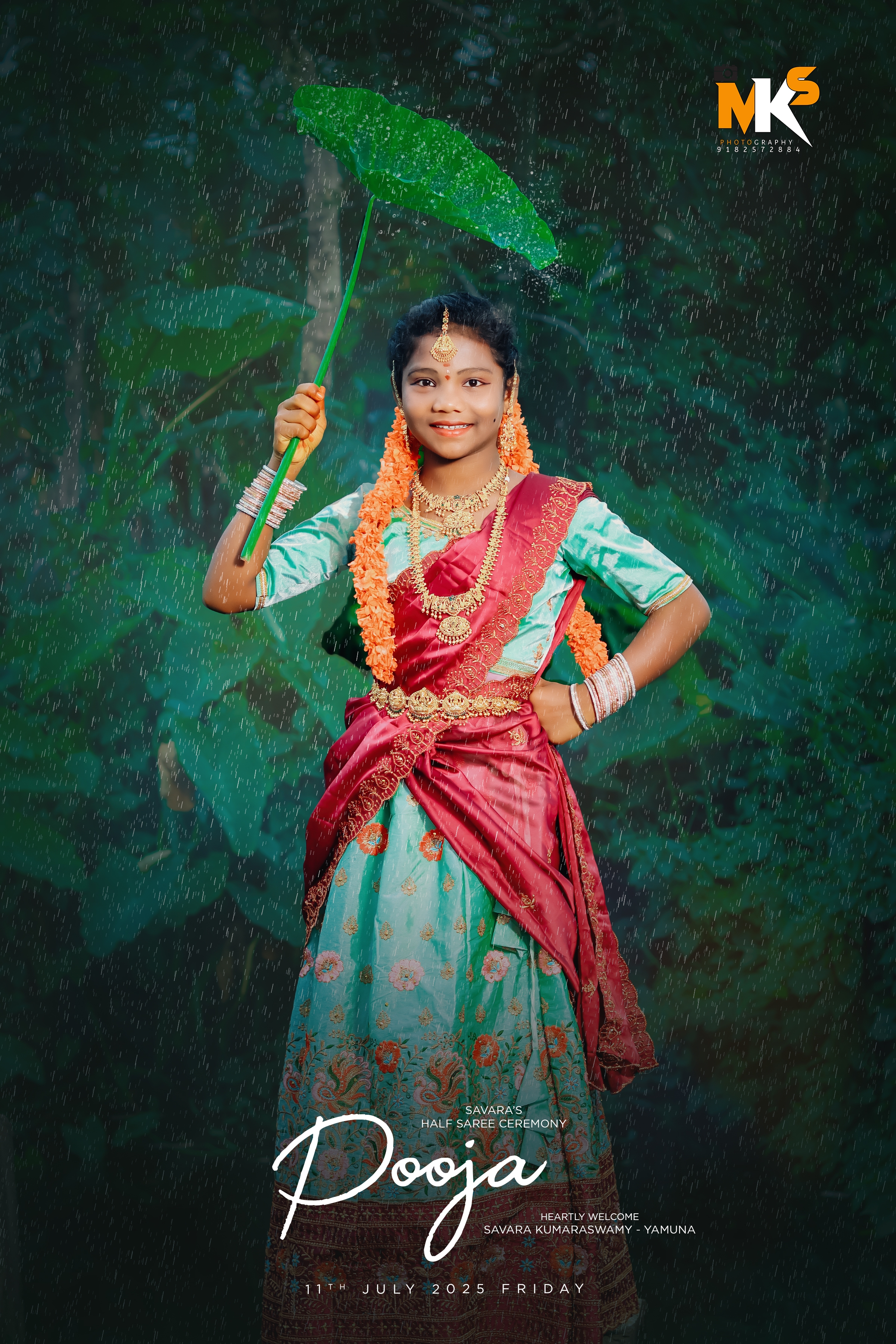 Traditional Radiance - Half Saree Ceremony